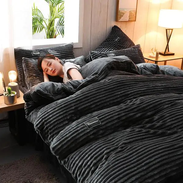 Essential - Corduroy Velvet Duvet Bedding Set