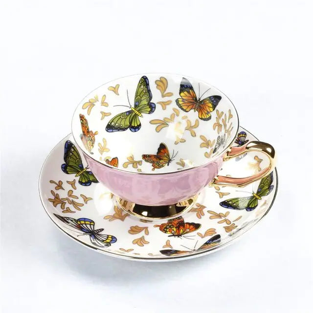 European Bone China Coffee Cup Set