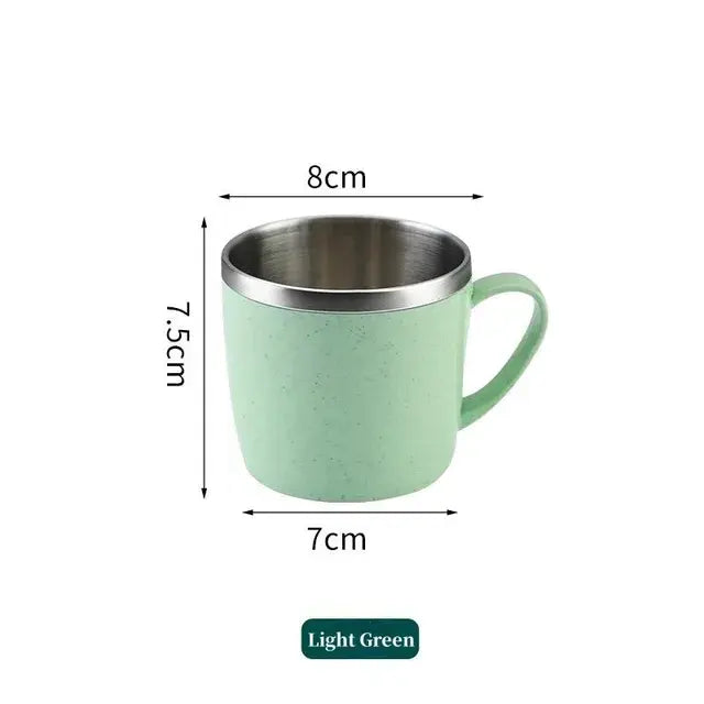 Double Layer Anti-Scalding Stainless Steel Cups