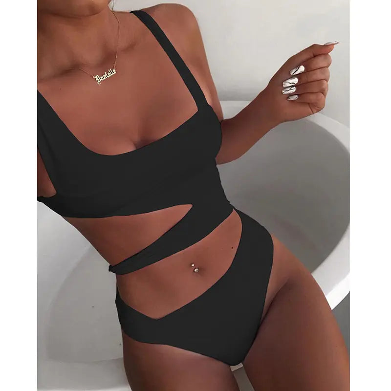 Womens - Bikini Set One Shoulder