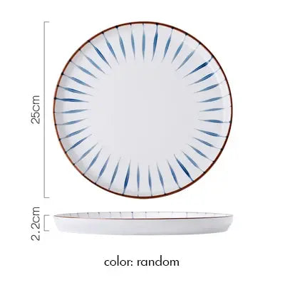 Nordic Style Hand Painted Ceramic Plate