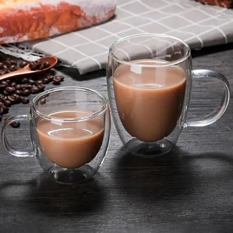 Heat Resistant Double Wall Glass Cup