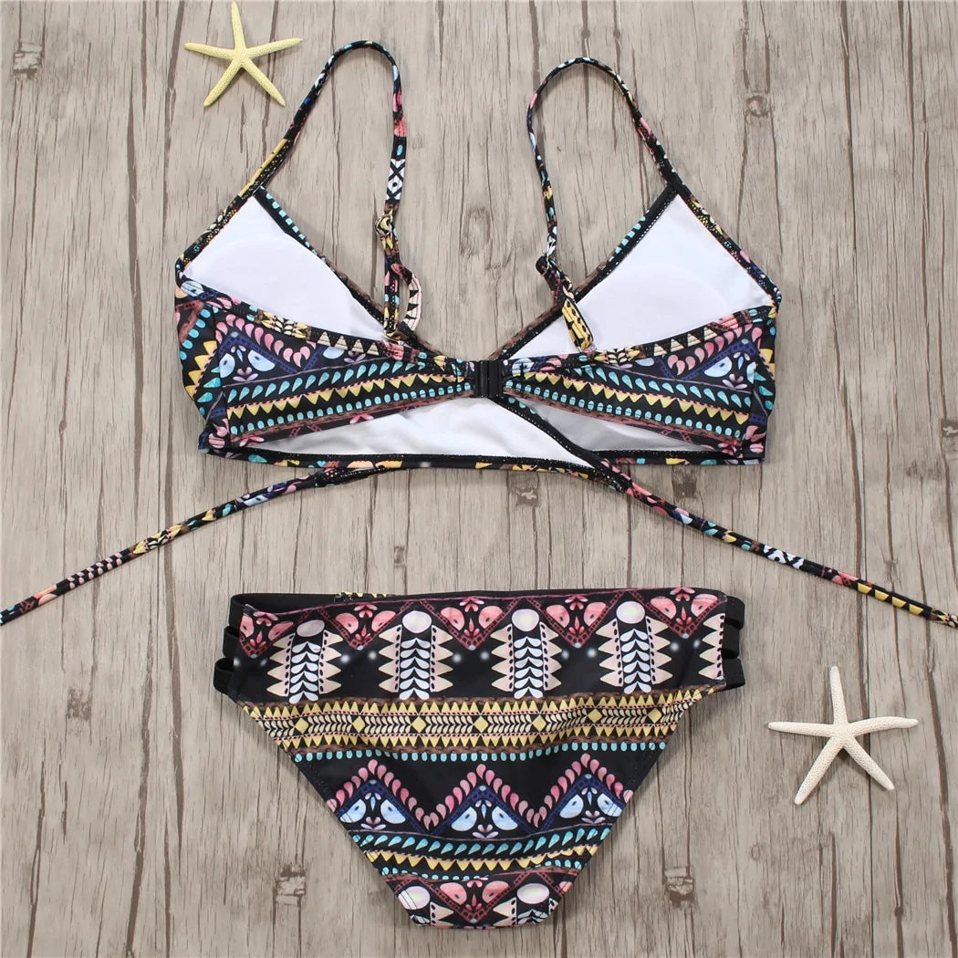 Womens - Aztec Bandage Bikini