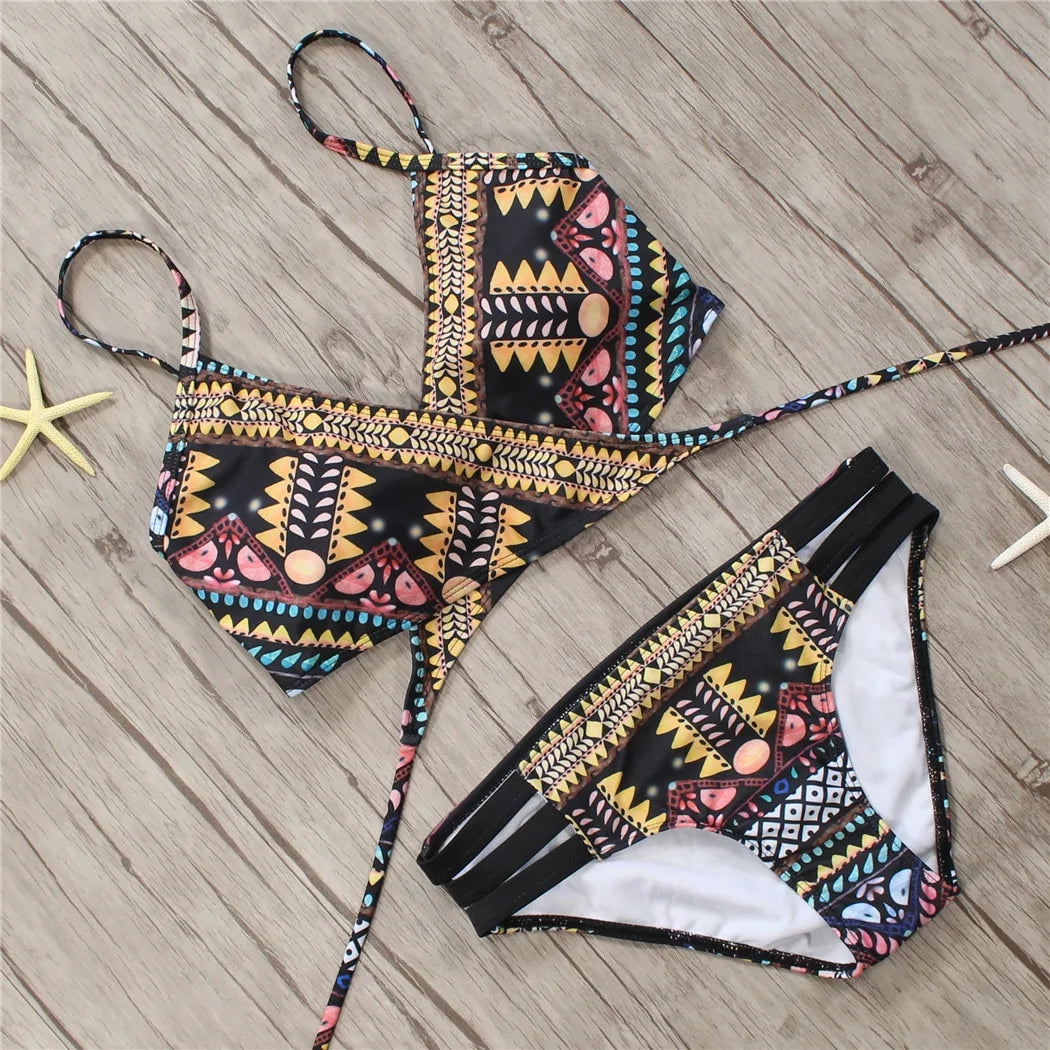 Womens - Aztec Bandage Bikini