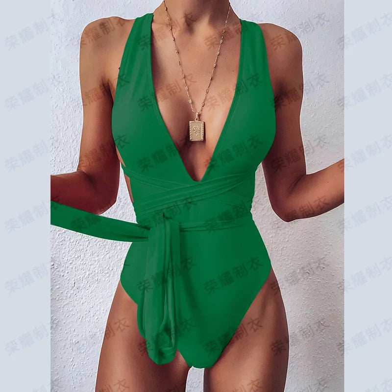 Women Lucious Red One Piece Swimsuit