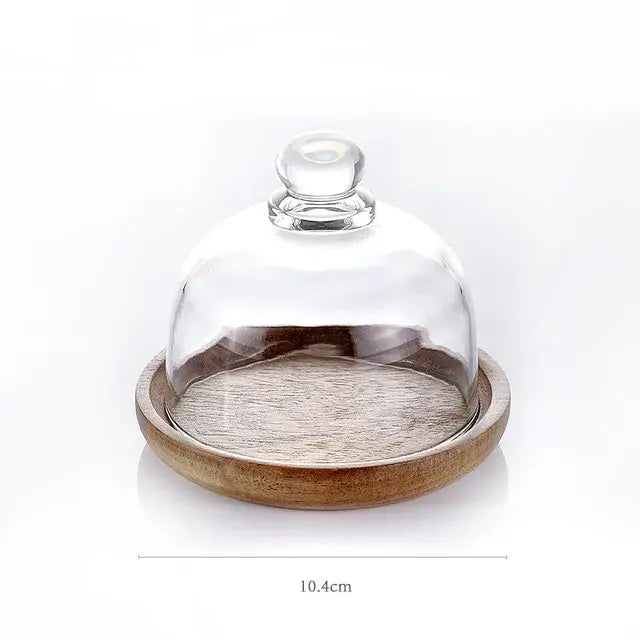 Kitchen - Glass Food Containers with Wooden Lid